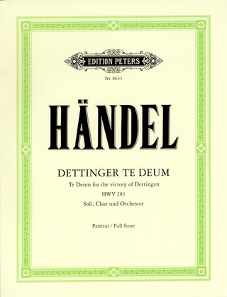 George Frideric Handel - Dettinger Te Deum