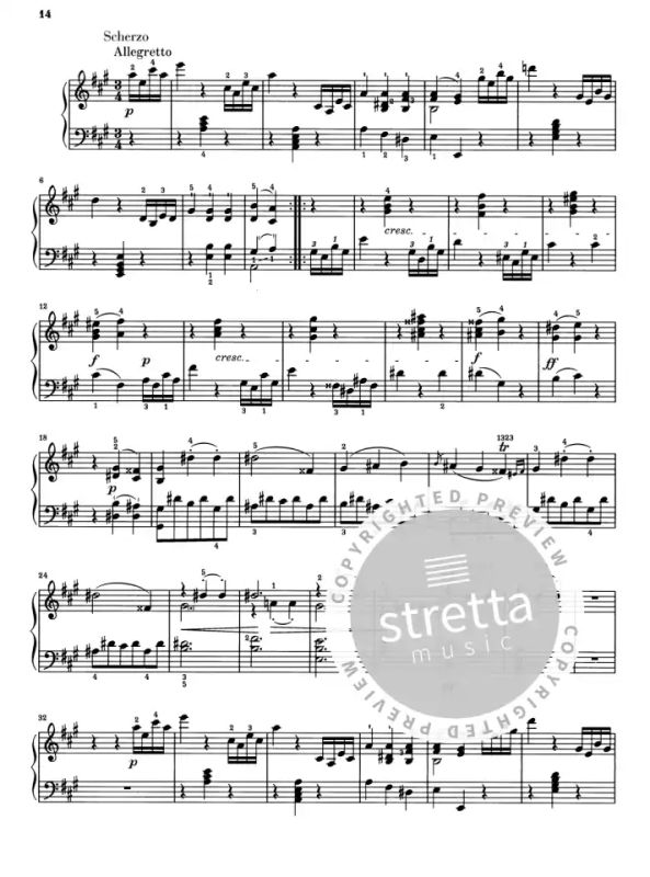 Ludwig van Beethoven: Piano Sonata No. 2 A Major (3)