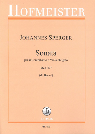 Johannes Matthias Sperger: Sonata Me C I/7