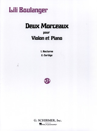 2 Morceaux: Nocturne et Cortège per violino e pianoforte