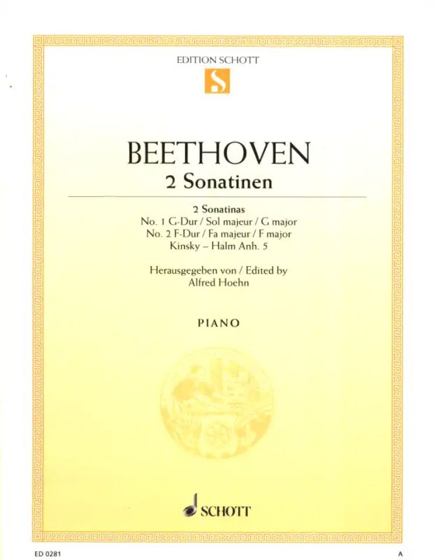 Ludwig van Beethoven - Zwei leichte Sonatinen Kinsky-Halm Anh.5