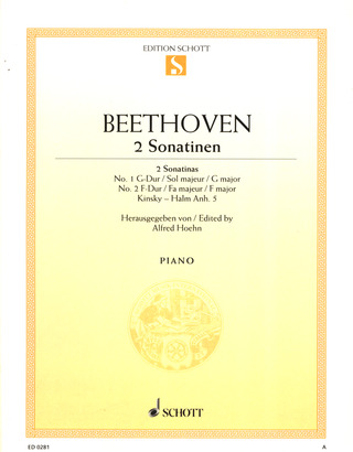 Ludwig van Beethoven: Zwei leichte Sonatinen Kinsky-Halm Anh.5
