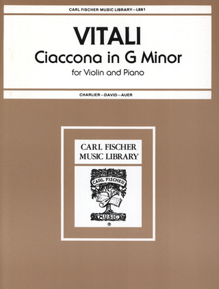 Tomaso Antonio Vitali: Ciaccona in G Minor