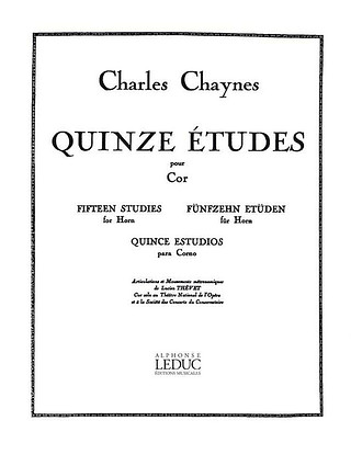 Charles Chaynes - 15 Etudes