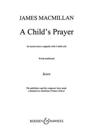 James MacMillan - A Child's Prayer