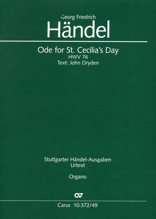George Frideric Handel - Ode for St. Cecilia's Day HWV 76 (1739)