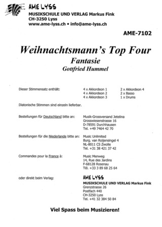 Gottfried Hummel - Weihnachtsmann's Top Four