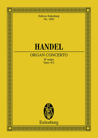 George Frideric Handel - Organ concerto No. 2 B major