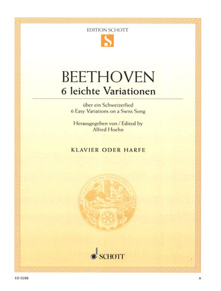 Ludwig van Beethoven: Sechs leichte Variationen  F-Dur WoO 64 (1798)