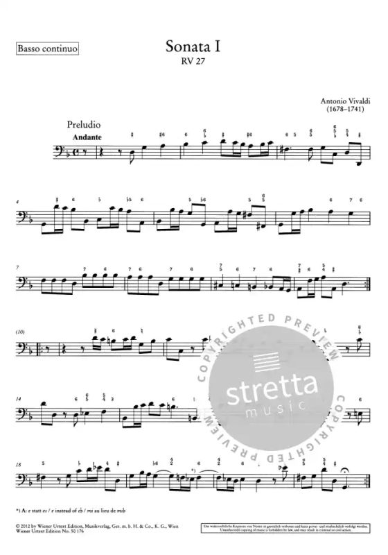 Antonio Vivaldi - Sonatas for Violin and Basso Continuo