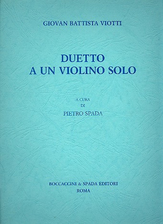 Giovanni Battista Viotti - Duetto a un violino solo