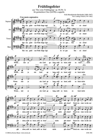 Felix Mendelssohn Bartholdy: Frühlingsfeier