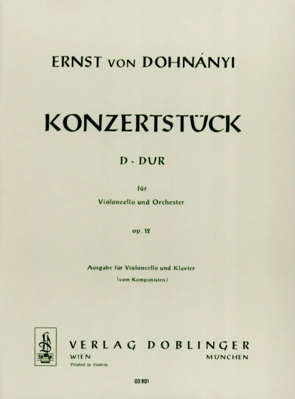 Ernst von Dohnányi - Konzertstück D-Dur op. 12 (1903/04)