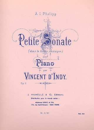 Vincent d'Indy - Petite Sonate Op9