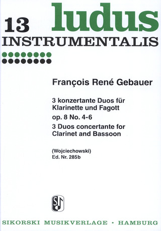 François René Gebauer - 6 konzertante Duos für Klarinette und Fagott op. 8/4-6