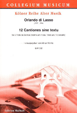 Orlando di Lasso - 12 Cantiones sine textu
