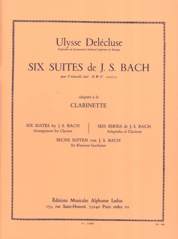 Johann Sebastian Bach - Six Suites BWV1007-1012