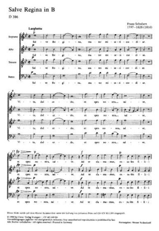 Franz Schubert - Salve Regina in B B-Dur D 386