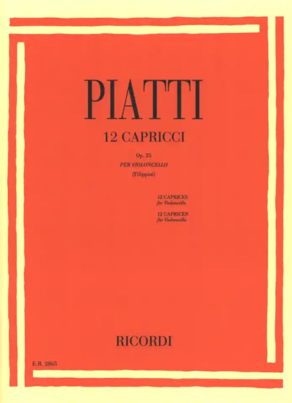Alfredo Piatti - 12 Caprices op. 25