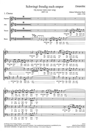 Johann Sebastian Bach - Schwingt freudig euch empor BWV 36