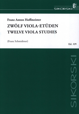 Franz Anton Hoffmeister: 12 Viola-Etüden
