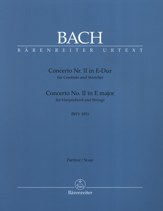 Johann Sebastian Bach - Concerto No. II in E major BWV 1053