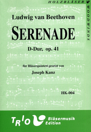 Ludwig van Beethoven: Serenade D-Dur Op 41