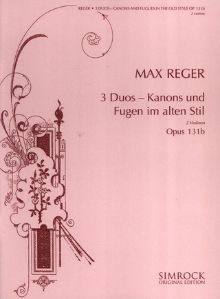 Max Reger - Drei Duos op. 131b