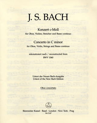 Johann Sebastian Bach - Konzert für Oboe, Violine, Streicher und Basso continuo c-Moll