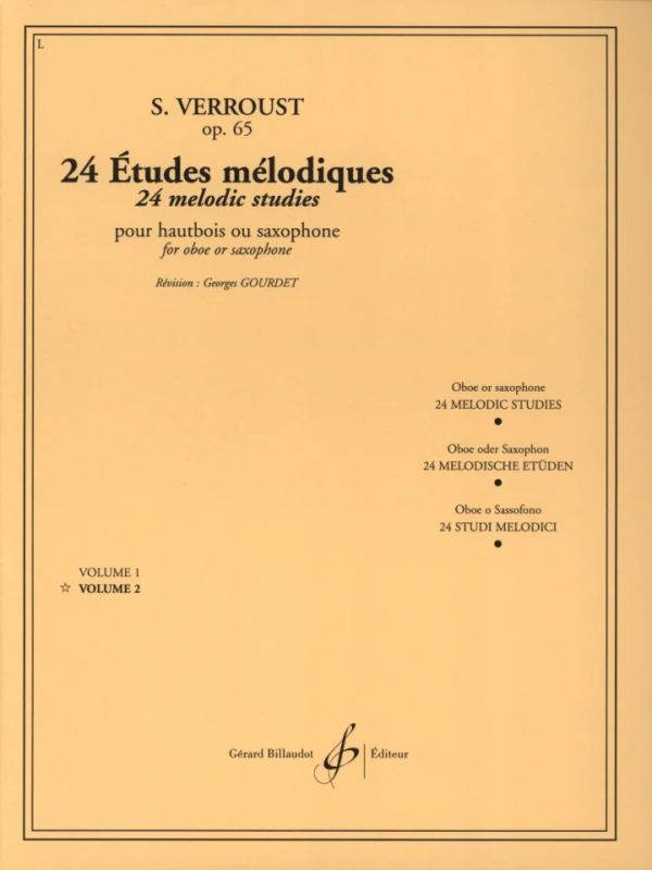 Stanislas Verroust - 24 Études mélodiques op. 65/2