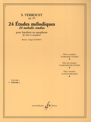Stanislas Verroust: 24 Études mélodiques op. 65/2