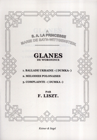 Franz Liszt - Glanes De Woronince