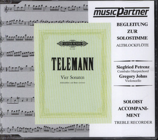 Georg Philipp Telemann - 4 Sonaten für Altblockflöte und Basso continuo TWV 41: F2, B 3, f 1, C 2