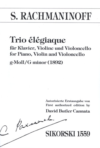 Sergueï Rachmaninov - Trio elegiaque g-Moll