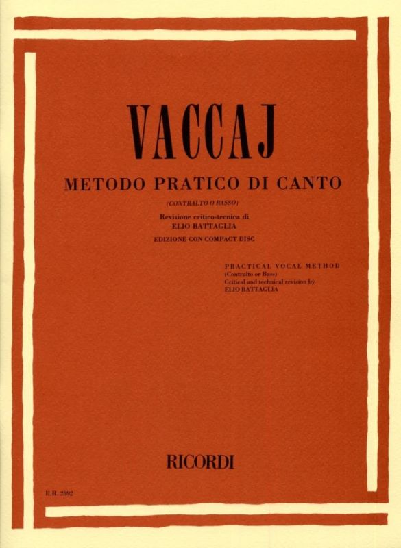 Nicola Vaccai - Metodo pratico di canto