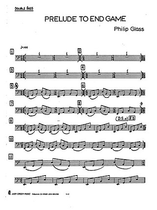 Philip Glass - Prelude To 'Endgame'