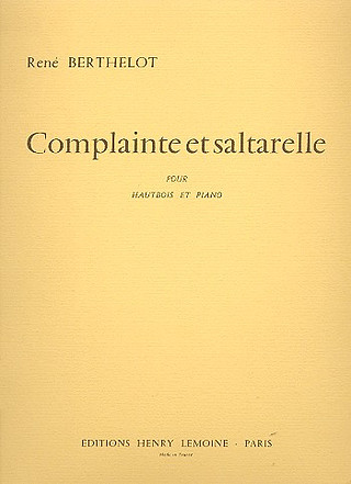 René Berthelot - Complainte et saltarelle