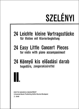 István Szelényi - 24 leichte kleine Vortragsstücke 2
