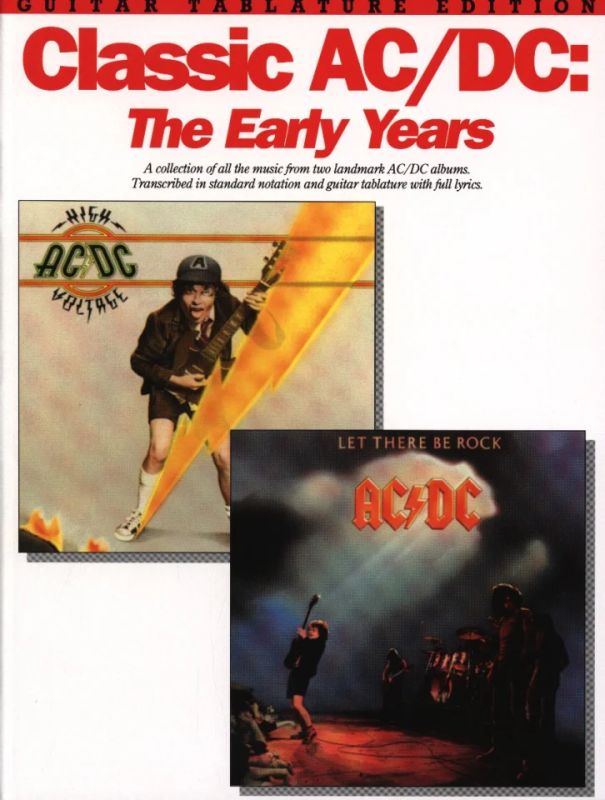 AC/DC - Ac/Dc Classic The Early Years Guitar Tablature Edition