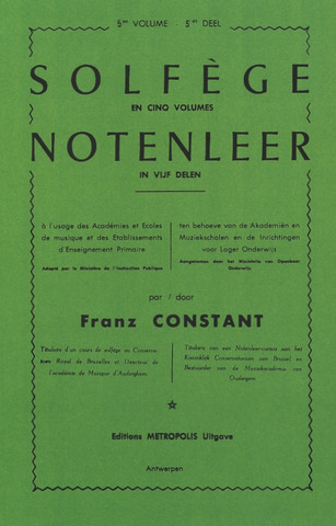 Franz Constant - Notenleer 5