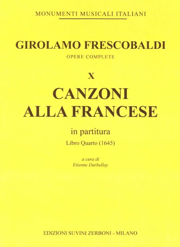Girolamo Frescobaldi - Canzoni alla francese