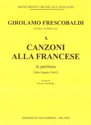 Girolamo Frescobaldi: Canzoni alla francese