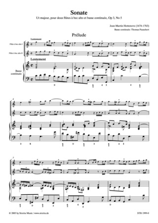 J. Hotteterre - Triosonate C-Dur