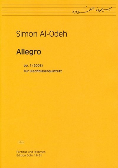 S. Al-Odeh: Allegro op. 1, 2TrpHrnPosTb (Pa+St)