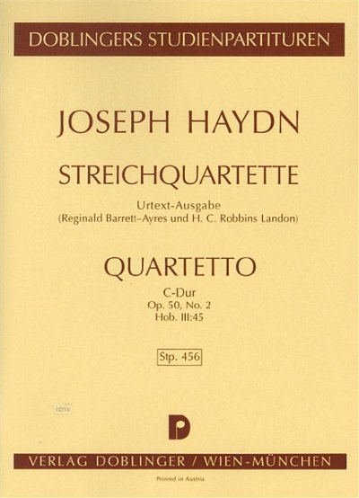 J. Haydn: Streichquartett C-Dur op. 50/2 Hob. III:45
