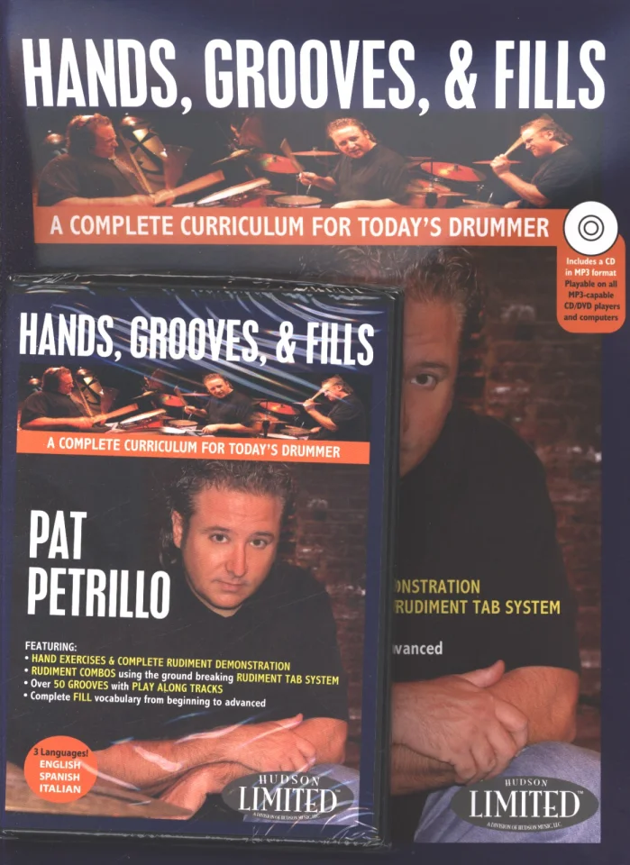 P. Petrillo: Hands, Grooves, & Fills, Drst (+DVD) (0)