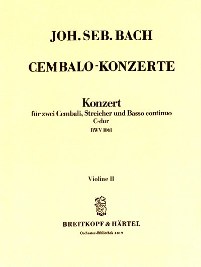 J.S. Bach: Konzert C-Dur Bwv 1061 - 2 Cemb Str Bc