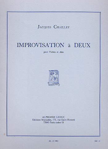 J. Chailley: Improvisation A Deux (Bu)