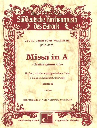 G.C. Wagenseil: Missa in A, 4GesGch2VlBc (Part.)