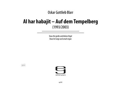 B.O. Gottlieb: Al har habajit - Auf dem Tem.